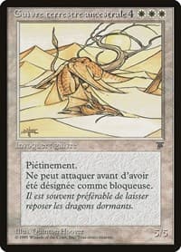 Elder Land Wurm (French) - "Guivre terrestre ancestorale" - Renaissance - Magic: The Gathering card
