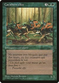 Elven Riders (French) - "Cavaliers elfes" - Renaissance - Magic: The Gathering card