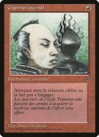 Eternal Warrior (French) - "Guerrier eternel" - Renaissance - Magic: The Gathering card