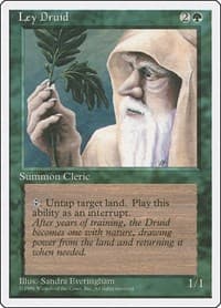 Ley Druid - Fourth Edition - Magic: The Gathering card