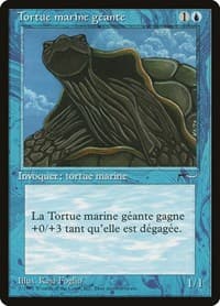 Giant Tortoise (French) - "Tortue marine geante" - Renaissance - Magic: The Gathering card