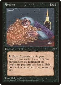 Greed (French) - "Avidite" - Renaissance - Magic: The Gathering card
