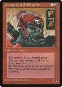 Ironclaw Orcs (French) - "Orques de la Griffe de fer" - Renaissance - Magic: The Gathering card