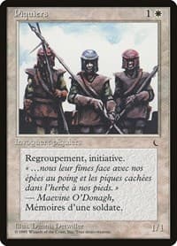 Pikemen (French) - "Piquiers" - Renaissance - Magic: The Gathering card