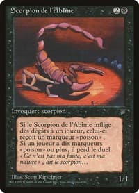 Pit Scorpion (French) - "Scorpion de l'Abime" - Renaissance - Magic: The Gathering card