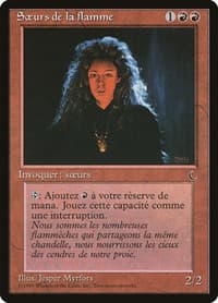 Sisters of the Flame (French) - "Sceurs de la flamme" - Renaissance - Magic: The Gathering card