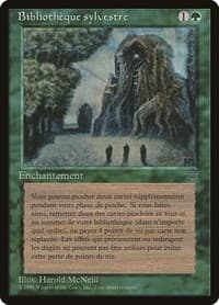 Sylvan Library (French) - "Bibliotheque sylvestre" - Renaissance - Magic: The Gathering card