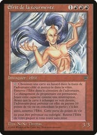 Tempest Efreet (French) - "Efrit de la tourmente" - Renaissance - Magic: The Gathering card