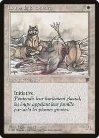 Tundra Wolves (French) - "Loups de la toundra" - Renaissance - Magic: The Gathering card