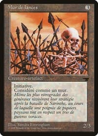 Wall of Spears (French) - "Mur de lances" - Renaissance - Magic: The Gathering card