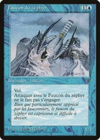 Zephyr Falcon (French) - "Faucon du zephyr" - Renaissance - Magic: The Gathering card