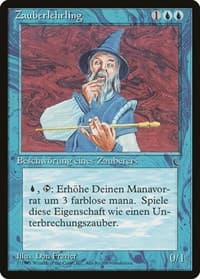 Apprentice Wizard (German) - "Zauberlehrling" - Renaissance - Magic: The Gathering card