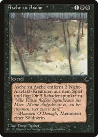 Ashes to Ashes (German) - "Asche zu Asche" - Renaissance - Magic: The Gathering card