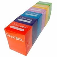 Deck Box Bundle - 6 Colors (Orange, Purple, Blue, Pink, Yellow and Green) - Ultra Pro Deck Boxes - Deck Boxes card