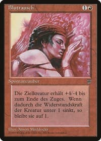 Blood Lust (German) - "Blutrausch" - Renaissance - Magic: The Gathering card