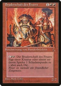 Brothers of Fire (German) - "Bruderschaft des Feuers" - Renaissance - Magic: The Gathering card