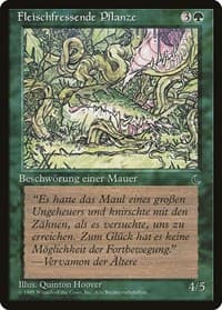 Carnivorous Plant (German) - "Fleischfressende Pflanze" - Renaissance - Magic: The Gathering card