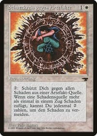 Circle of Protection: Artifacts (German) - "Schutzkreis gegen Artefakte" - Renaissance - Magic: The Gathering card