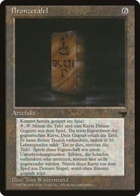 Bronze Tablet (German) - "Bronzetafel" - Renaissance - Magic: The Gathering card