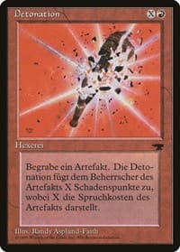 Detonate (German) - "Detonation" - Renaissance - Magic: The Gathering card
