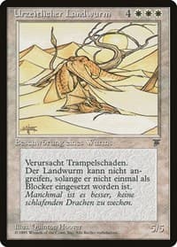 Elder Land Wurm (German) - "Urzeitlicher Landwurm" - Renaissance - Magic: The Gathering card