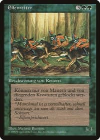 Elven Riders (German) - "Elfenreiter" - Renaissance - Magic: The Gathering card