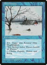 Flood (German) - "Uberflutung" - Renaissance - Magic: The Gathering card
