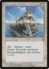 Fortified Area (German) - "Befestigtes Gebiet" - Renaissance - Magic: The Gathering card