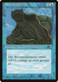 Giant Tortoise (German) - "Riesenschildkrote" - Renaissance - Magic: The Gathering card