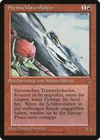 Goblin Rock Sled (German) - "Steinschlittenfahrer" - Renaissance - Magic: The Gathering card