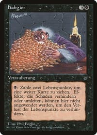 Greed (German) - "Habgier" - Renaissance - Magic: The Gathering card