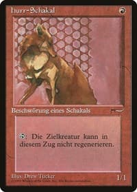Hurr Jackal (German) - "hurr-Schakal" - Renaissance - Magic: The Gathering card