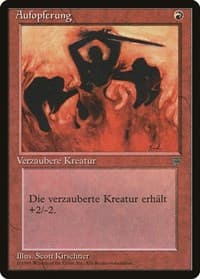 Immolation (German) - "Aufopferung" - Renaissance - Magic: The Gathering card