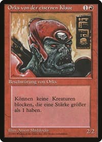 Ironclaw Orcs (German) - "Orks von der eisernen Klaue" - Renaissance - Magic: The Gathering card