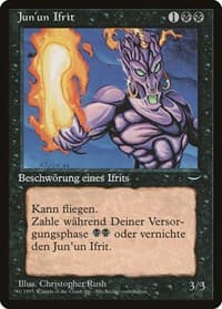 Junun Efreet (German) - "Jun'un Ifrit" - Renaissance - Magic: The Gathering card