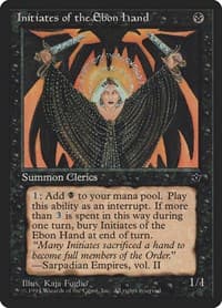 Initiates of the Ebon Hand (Foglio) - Fallen Empires - Magic: The Gathering card
