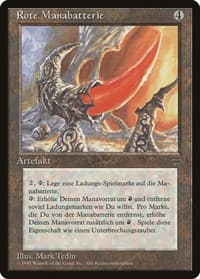 Red Mana Battery (German) - "Rote Manabatterie" - Renaissance - Magic: The Gathering card