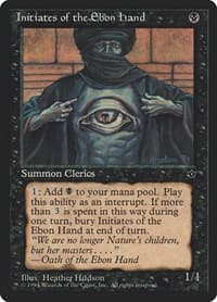 Initiates of the Ebon Hand (Hudson) - Fallen Empires - Magic: The Gathering card