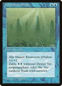 Sunken City (German) - "Versunkene Stadt" - Renaissance - Magic: The Gathering card