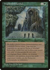 Sylvan Library (German)- "Waldesbibliothek" - Renaissance - Magic: The Gathering card