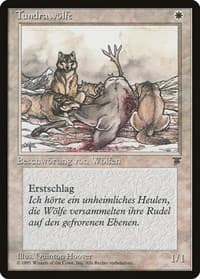 Tundra Wolves (German) - "Tundrawolfe" - Renaissance - Magic: The Gathering card