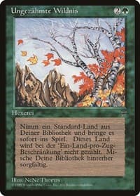 Untamed Wilds (German) - "Ungezahmte Wildnis" - Renaissance - Magic: The Gathering card