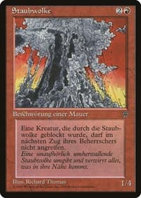 Wall of Dust (German) - "Staubwolke" - Renaissance - Magic: The Gathering card