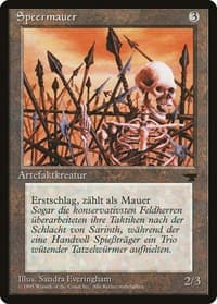 Wall of Spears (German) - "Speermauer" - Renaissance - Magic: The Gathering card