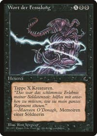 Word of Binding (German) - "Wort der Fesselung" - Renaissance - Magic: The Gathering card