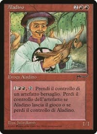 Aladdin (Italian) - "Aladino" - Renaissance - Magic: The Gathering card