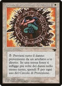 Circle of Protection: Artifacts (Italian) - "Circolo di Protezione: Artefatti" - Renaissance - Magic: The Gathering card