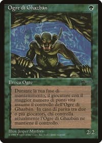 Ghazban Ogre (Italian) "Ogre di Ghazban" - Renaissance - Magic: The Gathering card