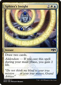 Sphinx's Insight - Ravnica Allegiance - Magic: The Gathering card