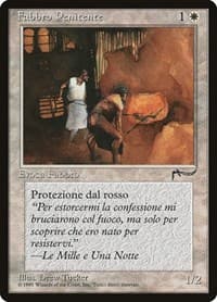 Repentant Blacksmith (Italian) - "Fabbro Penitente" - Renaissance - Magic: The Gathering card